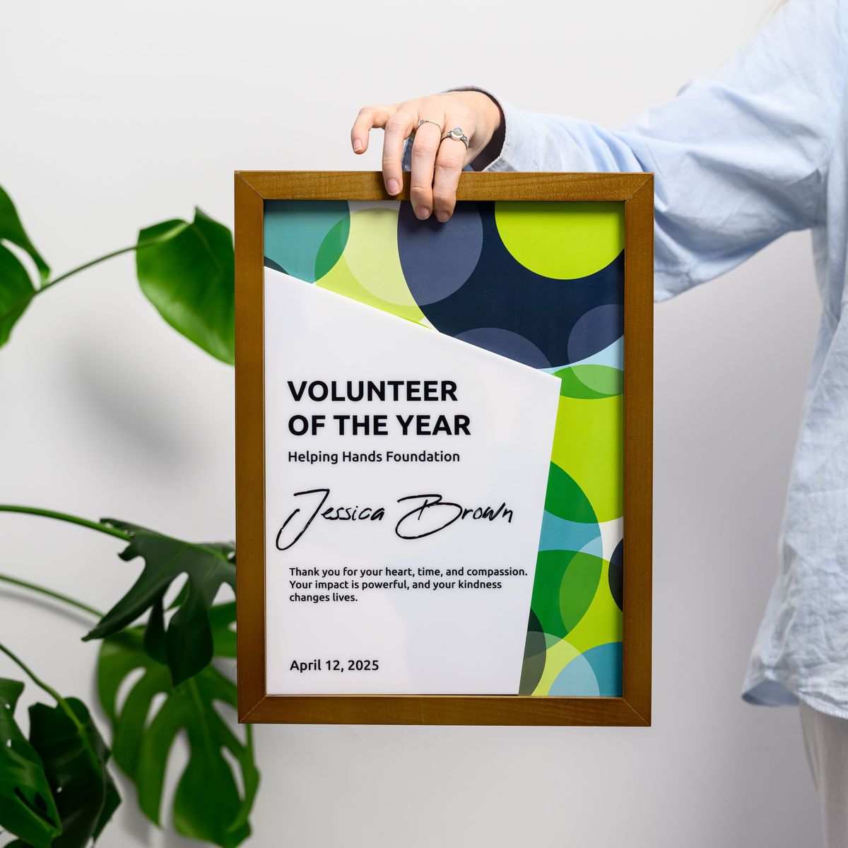 LEN - AAF - VAF - 001 | Volunteer Appreciation Frames