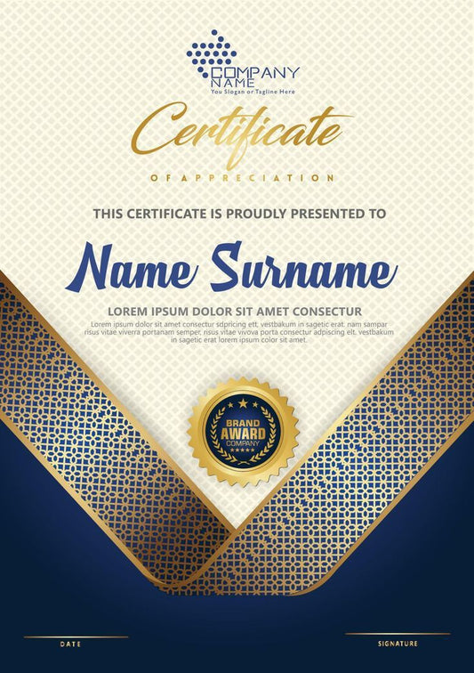 LEN - AAF - CAF - 004 | Certificate and Award Frames